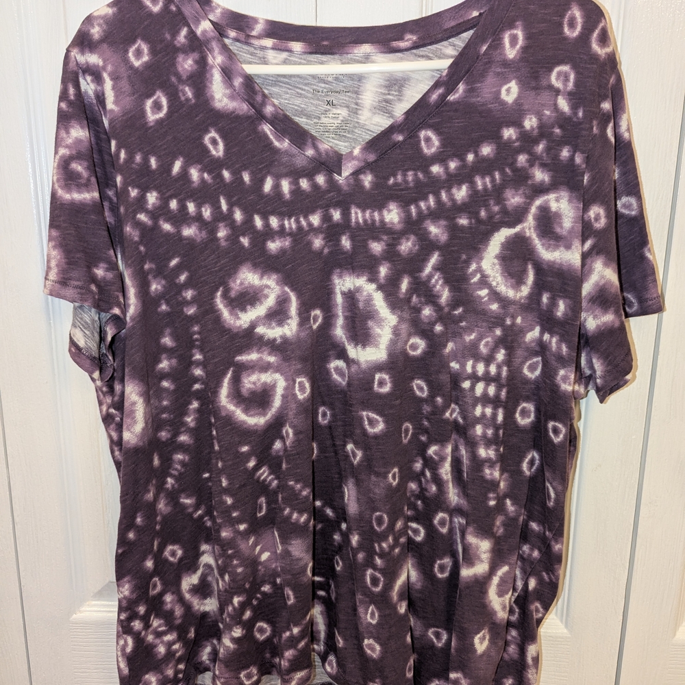 Purple Tie-Dye Women's Top
